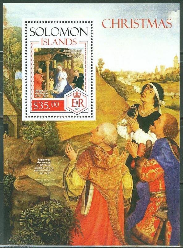 SOLOMON ISLANDS 2014 CHRISTMAS ROGER van der WEYDEN  SOUVENIR SHEET  MINT NH