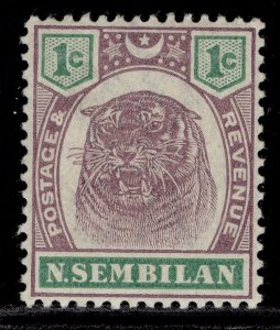 MALAYSIA - Negri Sembilan QV SG5, 1c dull purple & green, LH MINT. Cat £27.
