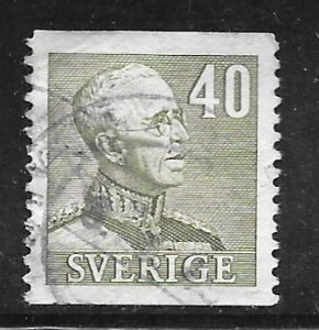 Sweden 307: 40o King Gustav V, used, VF