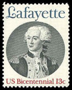 PCBstamps   US #1716 13c Lafayette Landing, MNH, (4)