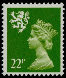 Great Britain - Scotland SMH42 MNH Queen Elizabeth Machin Head