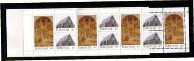 Faore Islands Sc 311a 1996 Christianschurch stamp booklet mint NH