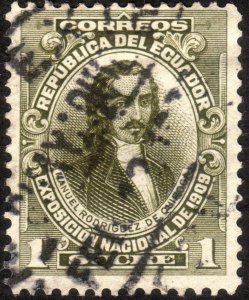 1909, Ecuador 1c, Used, Sc 188