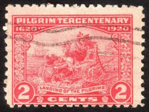 1920, US 2c, Landing of the Pilgrims, Used, Sc 549