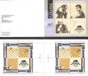 Armenia MNH** 1996 Mi 293A-296A 32nd Chess Olympiad, Yerevan Petrossian booklet