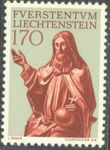 LIECHTENSTEIN  419 MNH 1966 1.70fr GOD the FATHER