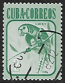 Cuba # 2458 - Cuban Parakeet - used....{R3}