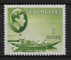 SEYCHELLES SG146 1r YELLOW-GREEN MTD MINT