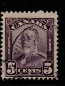 Canada Sc 153 1928 5 cent George V stamp used