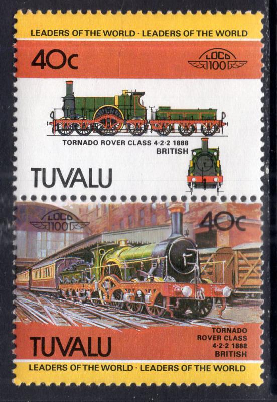 Tuvalu 242 Trains MNH VF