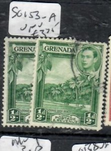 GRENADA KGVI   1/2D      SG 153-153A      VFU         P0402H