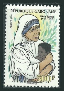 1998 GABON - YT 963 MER MOTHER TERESA - FULL SET - MNH-