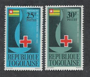 TOGO SC# 452-3 FVF/MNH 1963