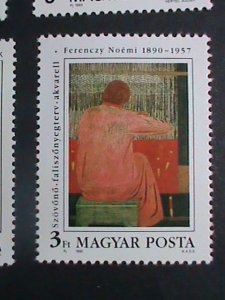 ​HUNGARY STAMP:1989 SC# 3209-12, 3249-50 MODERN ART PAINTING MNH TWO SETS