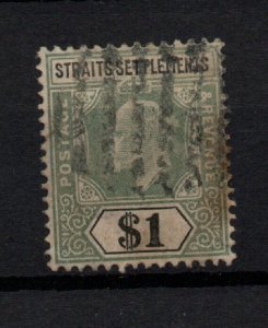 Straits Settlements KEVII 1904 $1 SG136A fine used WS28620