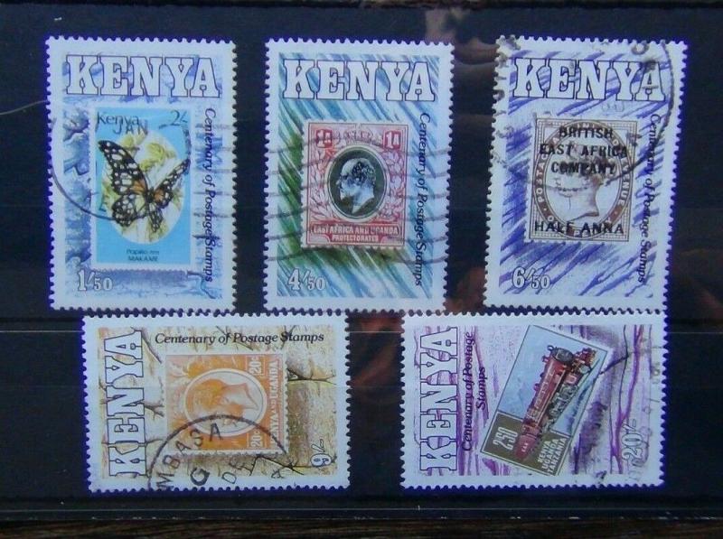 Kenya 1990 Centenary of Postage stamps in Kenya set Used