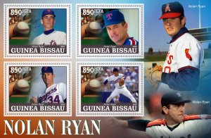 Stamps. Sports Baseball 2024 year 1+1 sheets perforated