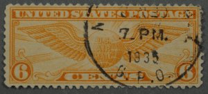 United States #C19 XF Used Good Color Cancel ?UN 30 7. PM. 1935 G.P.O.