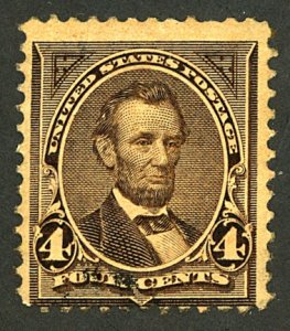 U.S. #254 MINT OG HR