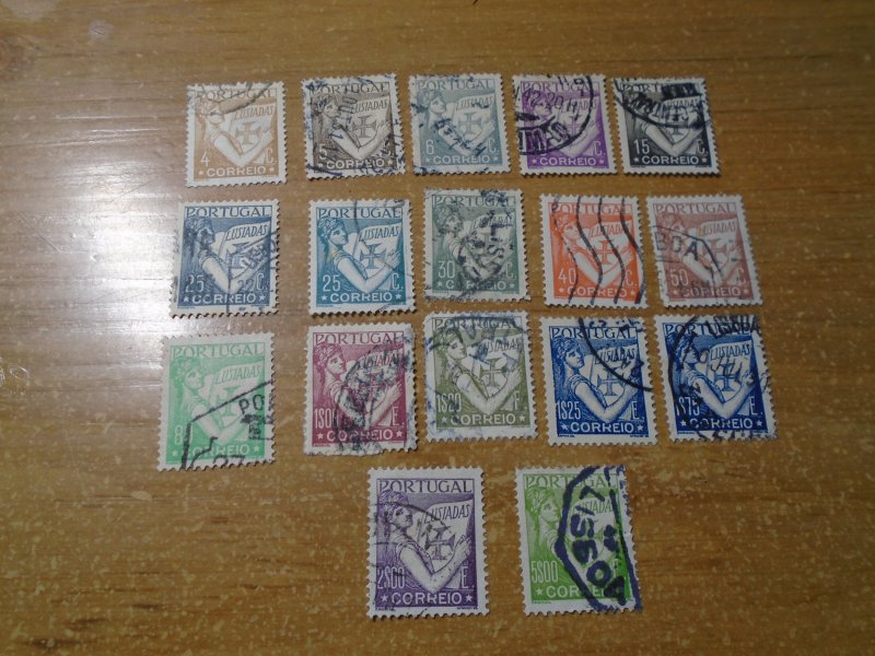 Portugal  #  498-501/503-06/508/510/512-14/516-17/519  used