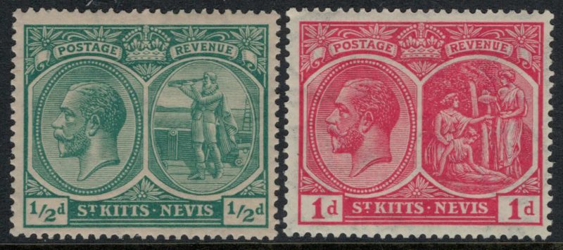 St, Kitts-Nevis #37-8*  CV $3.75