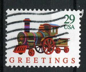 USA 1992 - Scott 2713 used - 29c, Christmas, Locomotive 