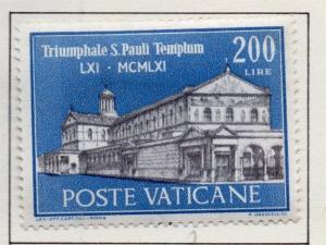 Vatican City 1961 Early Issue Fine Mint Hinged 200L. 158950