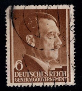 Poland Scott 277 Used Hitler on occupation stamp