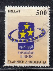 Greece 1979 Sc#1904 50th Anniversary European Movement Used