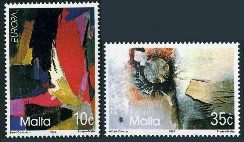 Malta 813-814,MNH.Michel 904-905. EUROPE CEPT-1993:Contemporary Art.