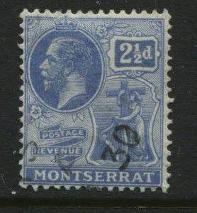 Montserrat KGV 1922 2 1/2d used