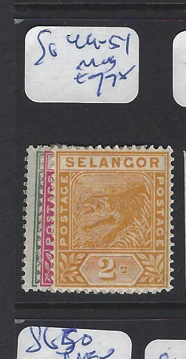 MALAYA  SELANGOR   (PP2507B) 1C-2C    TIGER   SG  49-51   MOG