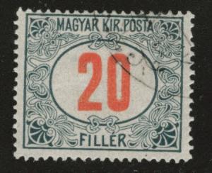 Hungary Scott J35 Used from 1915-1922 Postage due set