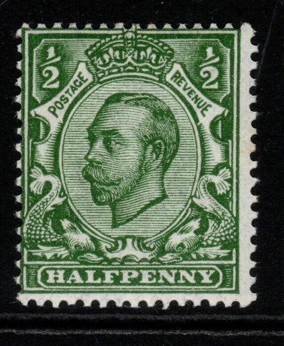 GB SGN5(3) 1912 ½d DEEP GREEN WMK SIMPLE CYPHER MNH