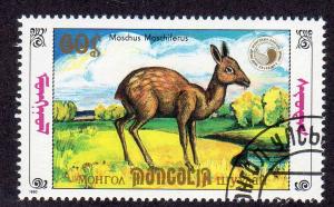 Mongolia 1895A - CTO-NH - Siberian Musk Deer (cv $0.60)