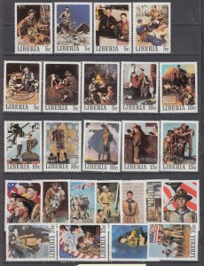 J44004 JL Stamps 1979  liberia mnh part of set norman rockwell paintings #650 tv