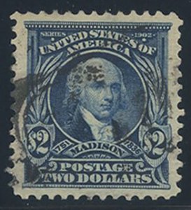 US Scott #312 Used, XF/S, PSAG (Graded 95)