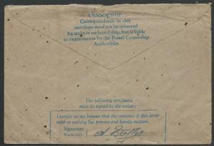 GB 1944 RAF PRIVILEGE ENVELOPE ussed FPO 149, censor - scarce..............58988