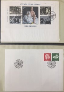 Sweden 1980s Covers FDC (Apx 40) Sheets Flowers Europa (DW898
