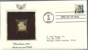 US #1939 20c 1981 Christmas (FDC) CV $2.00