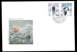 Moldova 2002 Winter Olympics Salt Lake City FDC