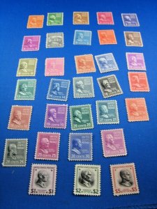 UNITED STATES  -  SCOTT # 803-834  -  MNH COMPLETE SET PRESIDENTIALS    (us108)