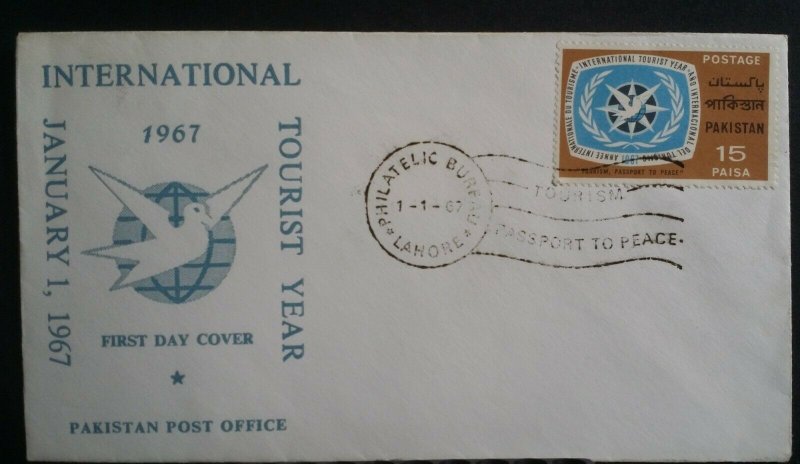 Pakistan 1967 International Tourist Year First Day Cover FDC