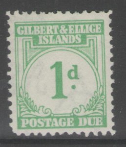 GILBERT & ELLICE IS. SGD1 1940 1d EMERALD-GREEN MTD MINT