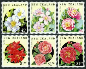 New Zealand 1110-1115, MNH. Michel 1236-1241. Camellias 1992.