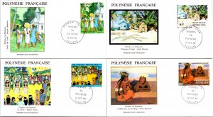 French Polynesia, Worldwide First Day Cover, Art