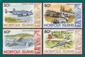 Norfolk Island 1981 Airplanes 3, MNH #263,265-267,SG244,SG246-SG248