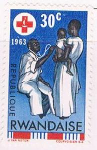 Rwanda 46 Unused Red Cross 1963 (R0526)