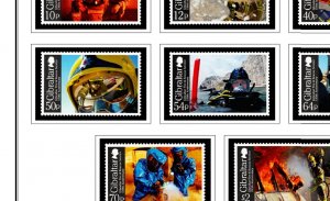 COLOR PRINTED GIBRALTAR 2011-2020 STAMP ALBUM PAGES (71 illustrated pages)