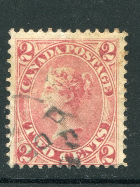 Canada #20a used  nice cancel lovely stamp     - Lakeshore Philatelics